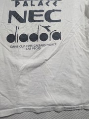 Vintage 1995 Davis Cup NEC Caesars Palace Las Vegas Diadora T Shirt USA XL