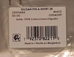 GILDAN Men’s White A Shirt Ribbed TAGLESS Tank Tops 5 Pack Mens Size 2XL