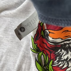 Woodland Graphic Fox Raglan Tee. Super Soft Poly/ Cotton Blend. New Without Tags