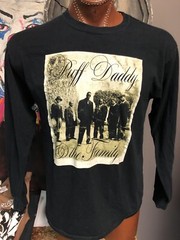 Puff Daddy and the Family Vintage Diddy Sean Combs Large Black Long Sleeve Shirt