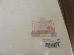 Palace Porter Logo Tee T-Shirt Size Large White Yoshida & Co. Palace Skateboards