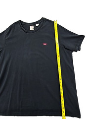 Levi’s Men’s T-Shirt Black Logo Size XXL Short Sleeve Cotton Crew Neck