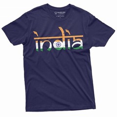 India T-shirt Indian Flag Coat of arms tee shirt independence day tee