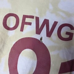 Odd Future OFWGKTA 91 Shirt Medium Yellow Tyler The Creator Acid Wash Tattered