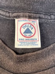 Motorcycle Biker Leader Of The Pack Wolf Graphic Shirt Size Large Delta NJ Faded