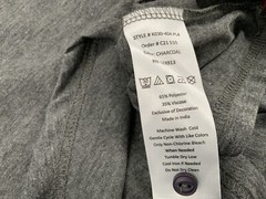 Jachs Signature Soft Touch Henley Shirt XL Gray Poly Viscose NWT $65 YGI K2-379