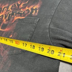 Vintage Harley Davidson Shirt Large Black Wolves Flames Y2K Rapid City