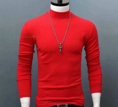 Mens Turtle Neck Sweater T-Shirt Tee Extra Soft Tops Winter Warm Size S-5XL Gift