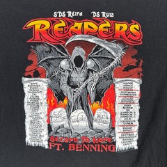 Delta Company 2/47 Infantry Regiment Ft Benning Reapers Graphic Tee Black M
