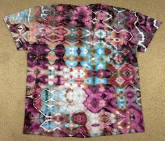 Handmade Ice Tie Dye T-Shirt XL Mens Womens Soft Cotton Glitch