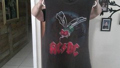 AC/DC Concert t-shirt 1985 Fly On The Wall SIZE XL FREE shipping