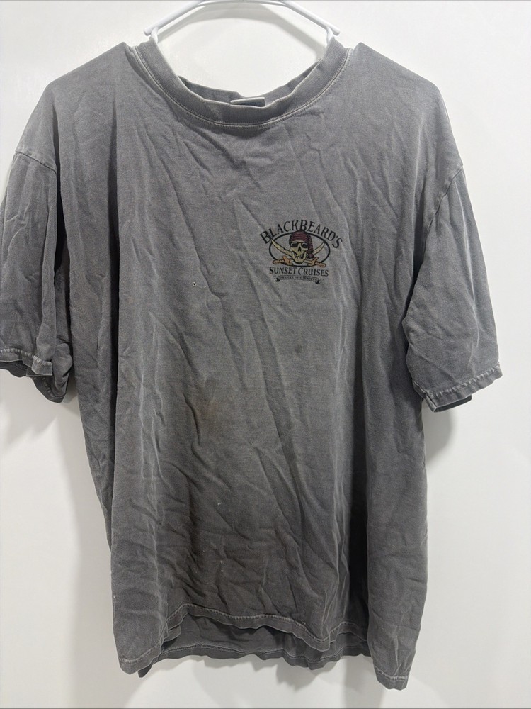 Sz L Vintage Black Beard’s Cruises We Got The Booty Cozumel Mexico T-Shirt