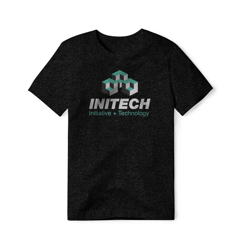 Initech Logo : Office Space Movie, Cotton/Poly Blend Tee