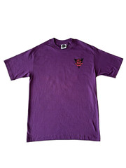 Maui And Sons Shirt Men Medium Purple Shark Neon Surf Skate Single Stitch 90s