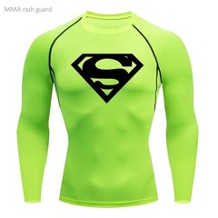 Superman T-shirts Superhero Gym Short Compression Sleeve Tee Tops Shirt Men TOP