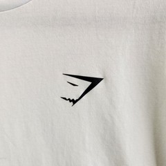Gymshark Shirt Mens S White Essential Oversized Tee Muscle Gym Loose Fit