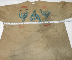 VINTAGE ANDREA BRAGG DESIGNS T-SHIRT LIZARD BROWN SIZE XL