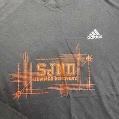 Adidas Ultimate Tee Shirt Mens Large Black SJND Summer Discovery Long Sleeve