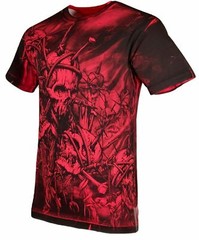 Xtreme Couture Affliction Men’s T-Shirt HEADHUNTER Red Tattoo Biker S-5XL