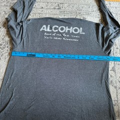 Brad Paisley Alcohol Tour Concert Long Sleeve Shirt Sz 2XL Gray