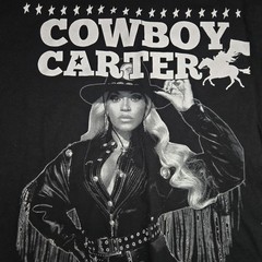 Jerzees Classics Cowboy Carter Black Graphic Men’s 2XL Short Sleeve T-Shirt