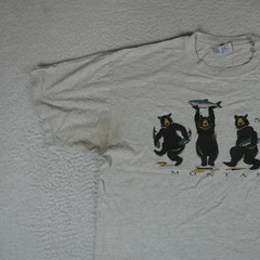 Vintage Montana T-Shirt Men Size XL Jerzees Combed Cotton Made in USA
