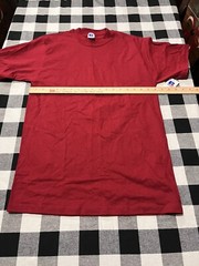 Russell Athletic Maroon Blank T-Shirt Size M USA Made Burgundy Nwt New