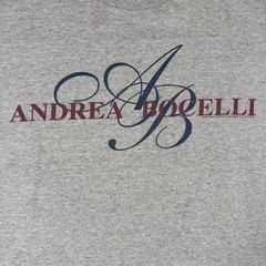 Vintage 1998 Andrea Bocelli Opera Tour of the Americas T-Shirt Gray XL