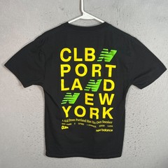CLBN No Running New Balance Black Graphic T-Shirt Mens Medium