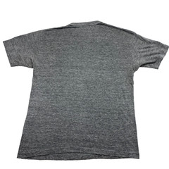 Clemson Football Vintage T-Shirt Mens Large 80s Gray Tri-Blend Fade Soft Thin