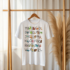 Alphabet Animal T-Shirt – Fun ABC Learning Graphic Tee for Kids and TeachersA131