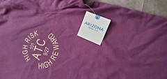 Arizona Jean co Mens High Rise High Reward Long Sleeve T-Shirt Tee 2 sided NWT