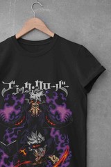 Black Clover T-Shirt Asta Yuno Anime Manga Tshirt Anime Manga Tee Black Shirt