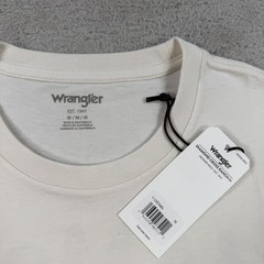 Wrangler Diamond Cross T-Shirt Mens Medium White Giddy Up Horse Cowboy Tee