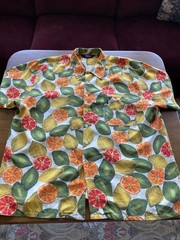 Vintage Men’s Citrus Genelli Silk Shirt XL 90’s International Male