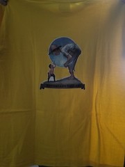 Michael Jackson Neverland Tee Shirt Yellow Plus Logo Size L