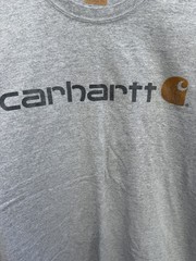 Carhartt Men’s XL Original Fit Logo Graphic T-Shirt Gray Short Sleeve Cotton Tee