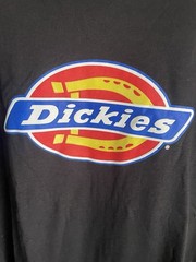 Dickies Men’s Short Sleeve Tri-Color Logo T-Shirt Black Xl Lot Of 2