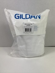 Gildan Mens Golden Crew T-Shirts Style G1100 White 6 Pack Large NEW