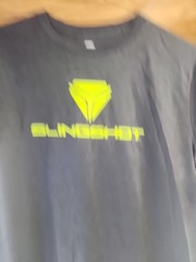 Polaris Slingshot Mens Gray / Green Solid Graphic T-Shirt Size M.