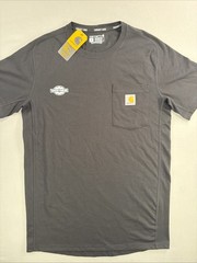 NWT Carhartt Force Relaxed Fit Pocket T-shirt Men’s Small Black Logo