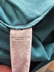 Seasalt Men’s Midwatch Top T-Shirt Tee Size Medium Green Organic Cotton Summer