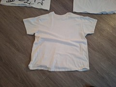 Vintage 90s Jacques Moret Abstract Art T-Shirt AOP Large Graphic Tee