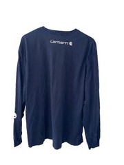 Mens Carhartt Vintage 2013 Long Sleeve Original Fit T-shirt Navy Blue Size L