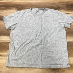 Lands’ End T-Shirt Mens XL Minimalist 100% Cotton Tailored Fit Gray Casual Tee
