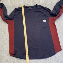 BOCOMAL FR CAT2 Flame Resistant Shirt Mens 2XL Blue Long Sleeve Workwear Tee