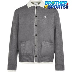 Adidas Originals REFINED LUXE Sweaters Men’s Gray/White Lapel Moderate KS2907