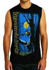 IRON MAIDEN FEAR OF THE DARK ROCK Band Black Muscle Shirt