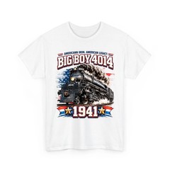 250th Anniversary USA Big Boy 4014 Train Vintage US Flag Unisex T-Shirt