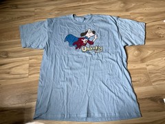 VTG Underdog T shirt Cartoon Network 2005 Y2K Super hero SIZE XL, free shipping